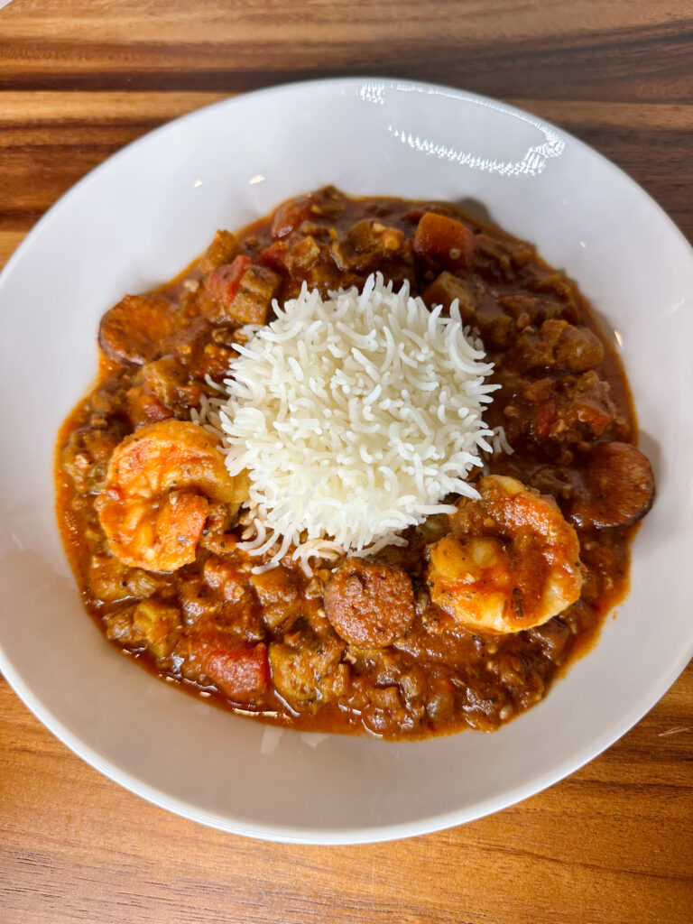 okra shrimp and sausage recipe. creole stew recipe over rice