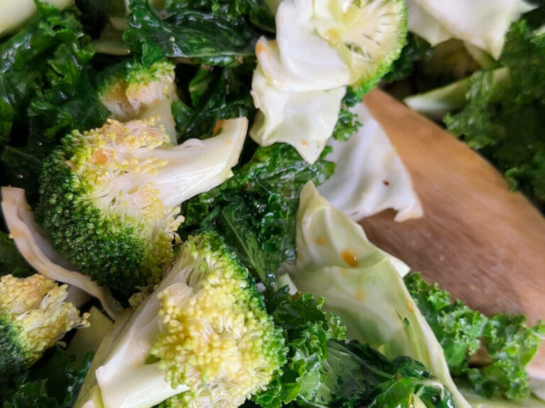 kale super greens cabbage, broccoli and express recipe