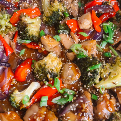 teriyaki chicken sheet pan dinner