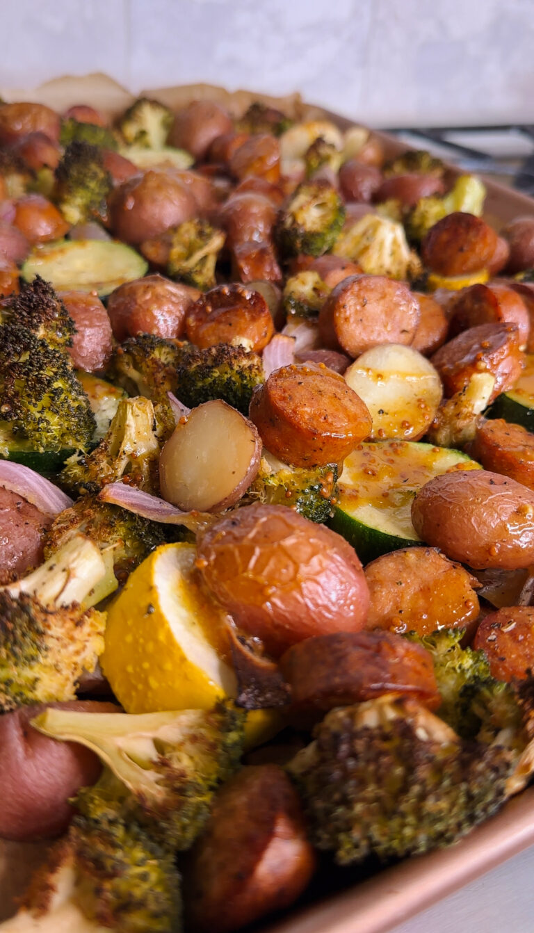Sheet Pan Chicken Sausage and Roasted Vegetables